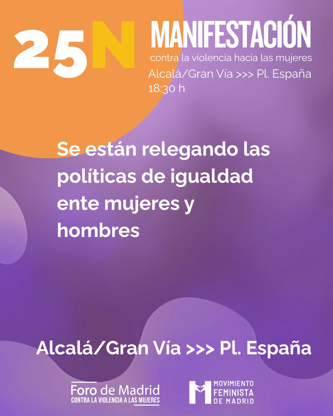 25N 2025 - Foro de Madrid contra la violencia a las mujeres