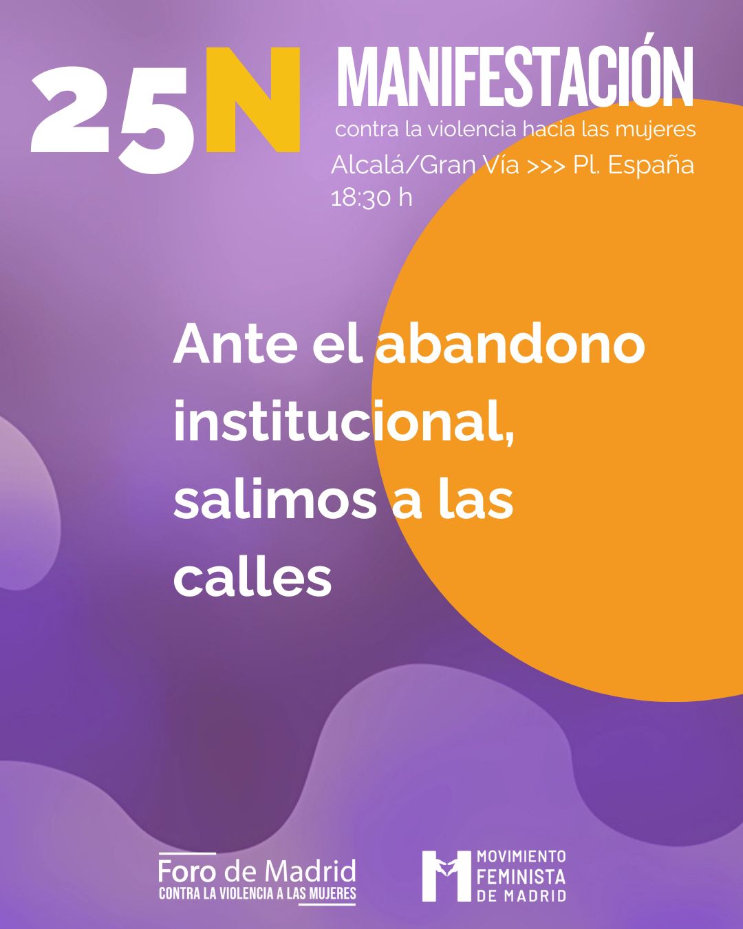 25N 2025 - Foro de Madrid contra la violencia a las mujeres