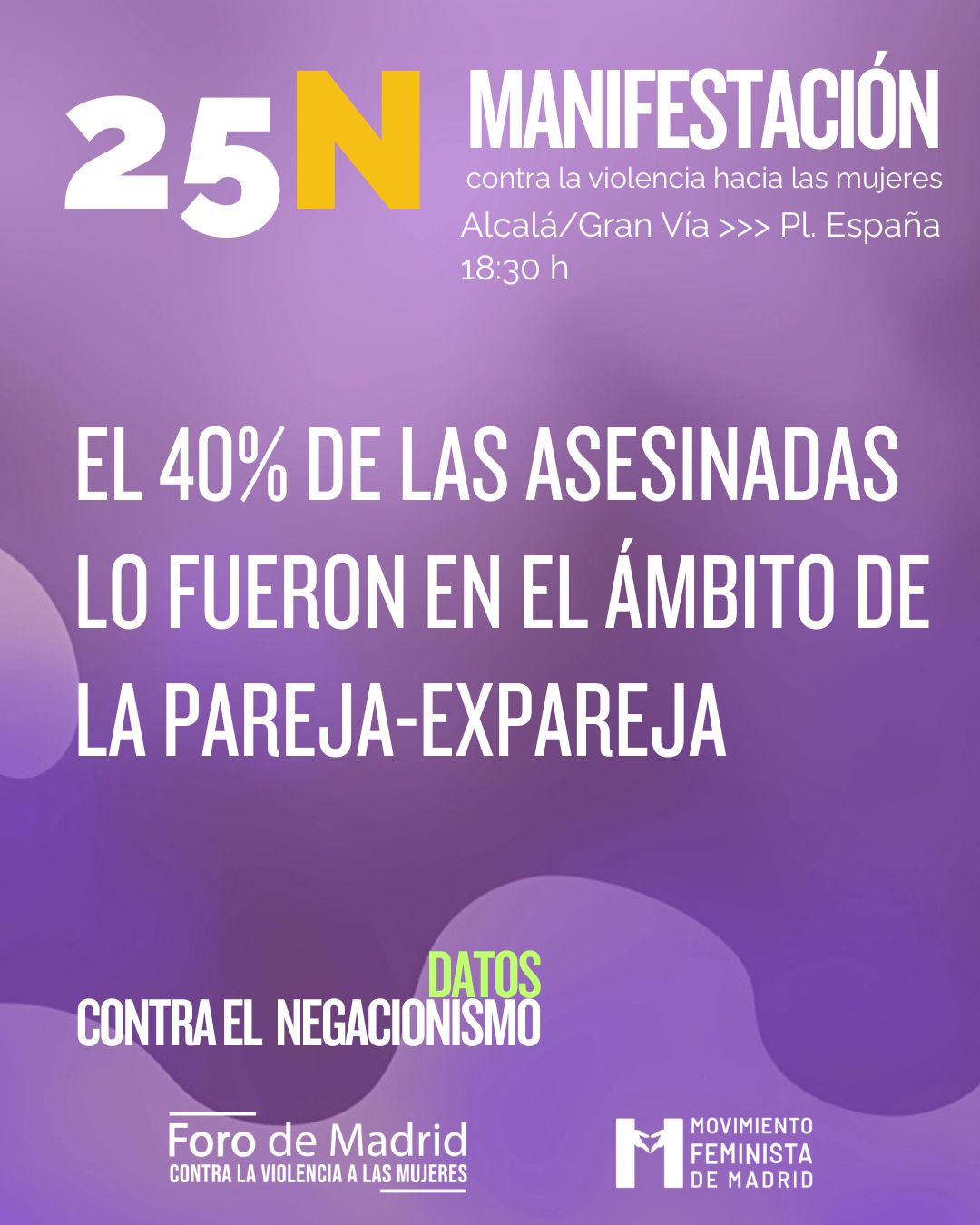 25N 2025 - Foro de Madrid contra la violencia a las mujeres