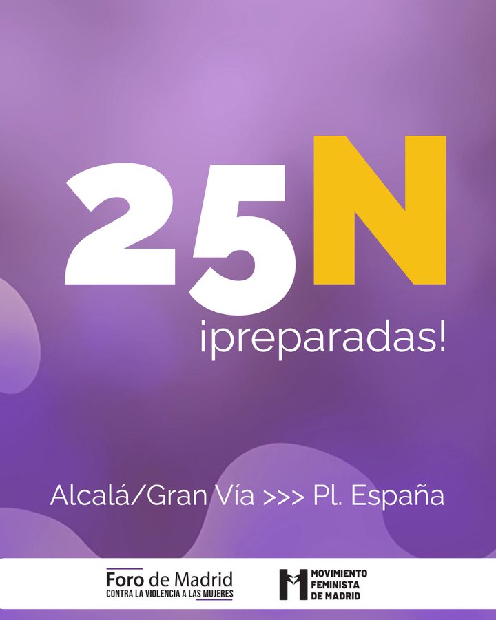 25N 2025 - Foro de Madrid contra la violencia a las mujeres