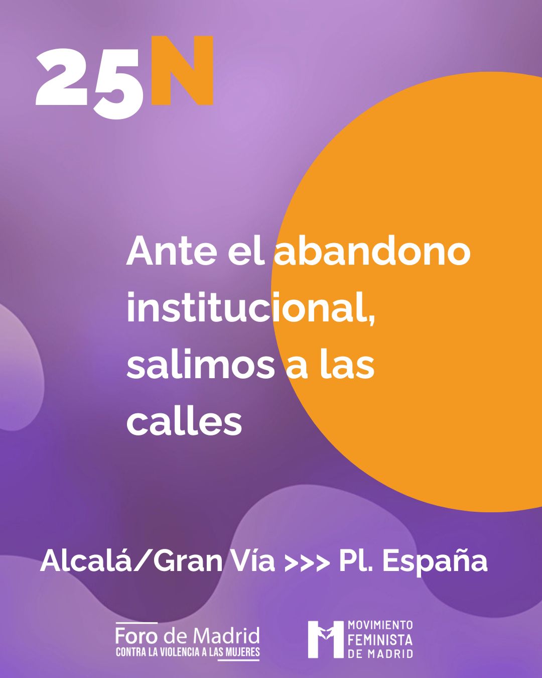 25N 2025 - Foro de Madrid contra la violencia a las mujeres