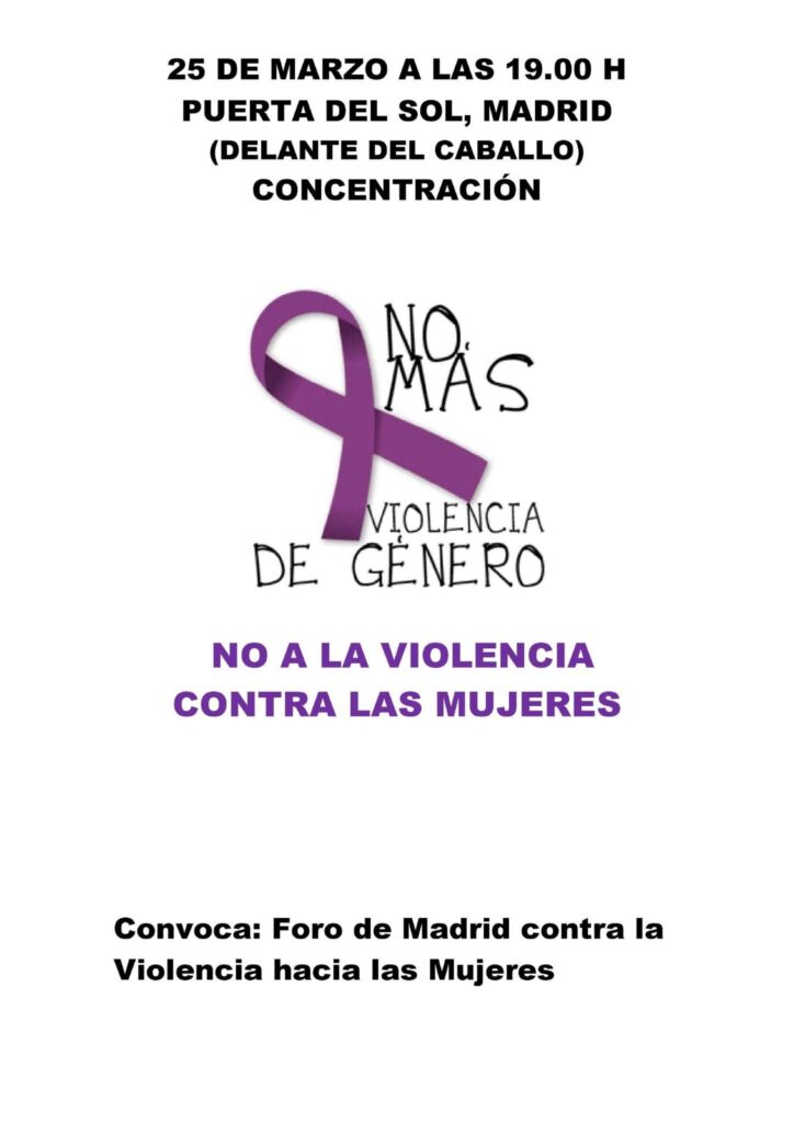 25N 2025 - Foro de Madrid contra la violencia a las mujeres