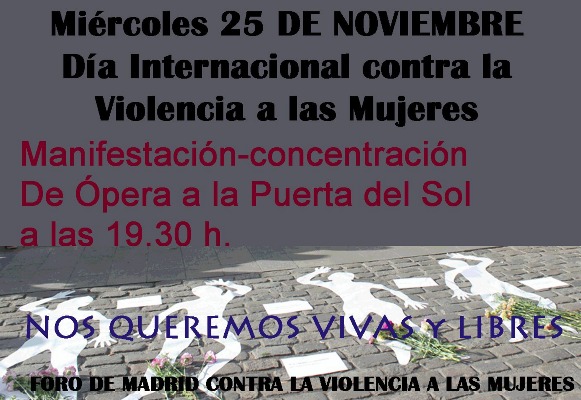 25N 2025 - Foro de Madrid contra la violencia a las mujeres